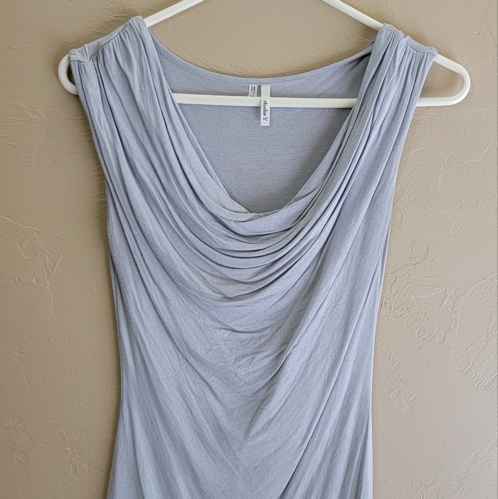 Women's casual Sleeveless tank gray top